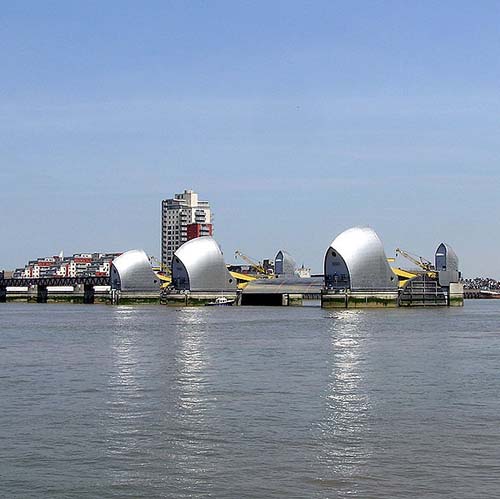 The Thames Barrier in London